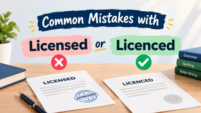 Common Mistakes with Licensed or Licenced