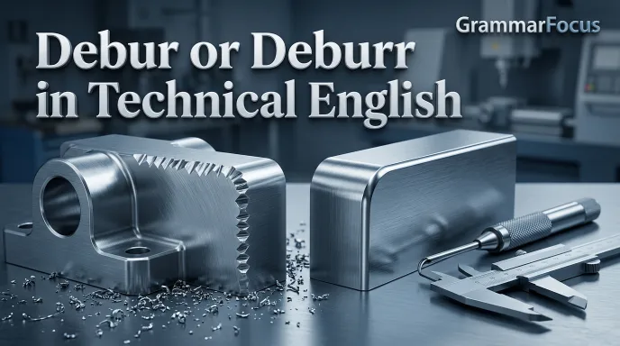 Debur or Deburr in Technical English