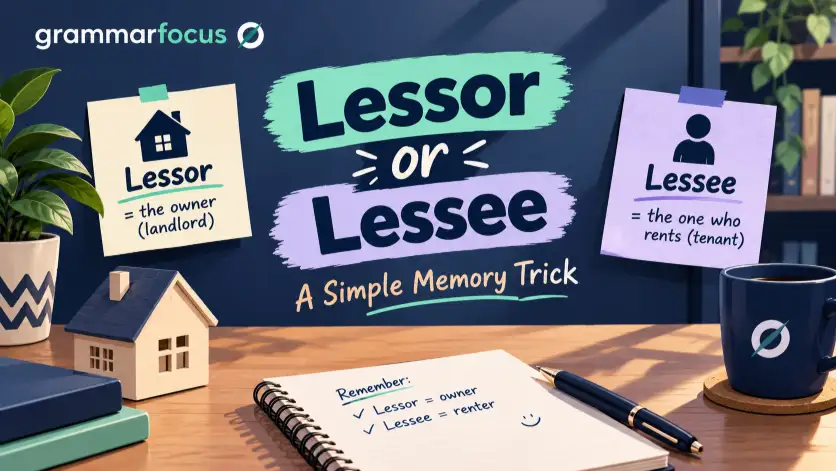 Lessor or Lessee: A Simple Memory Trick