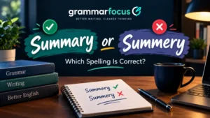 Summary or Summery