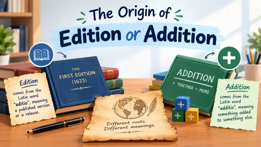 The Origin of Edition or Addition