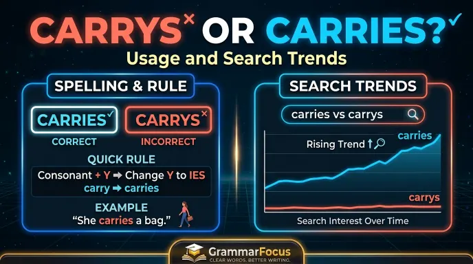 Carrys or Carries: Usage and Search Trends