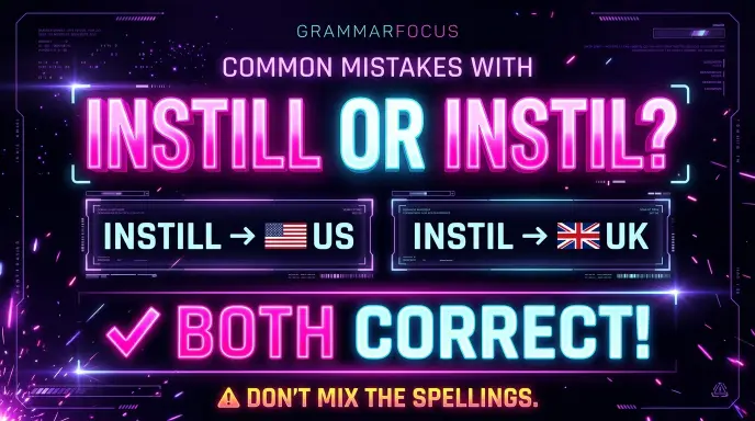 Common Mistakes with Instill or Instil