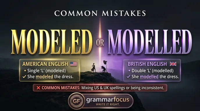 Common Mistakes with Modeled or Modelled