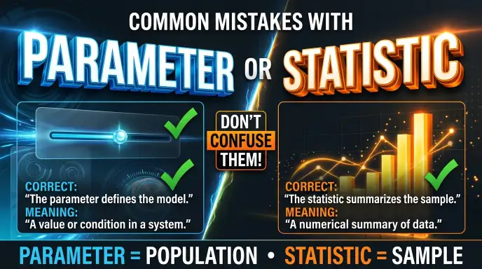 Common Mistakes with Parameter or Statistic