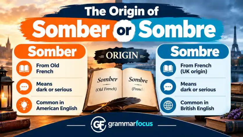 The Origin of Somber or Sombre